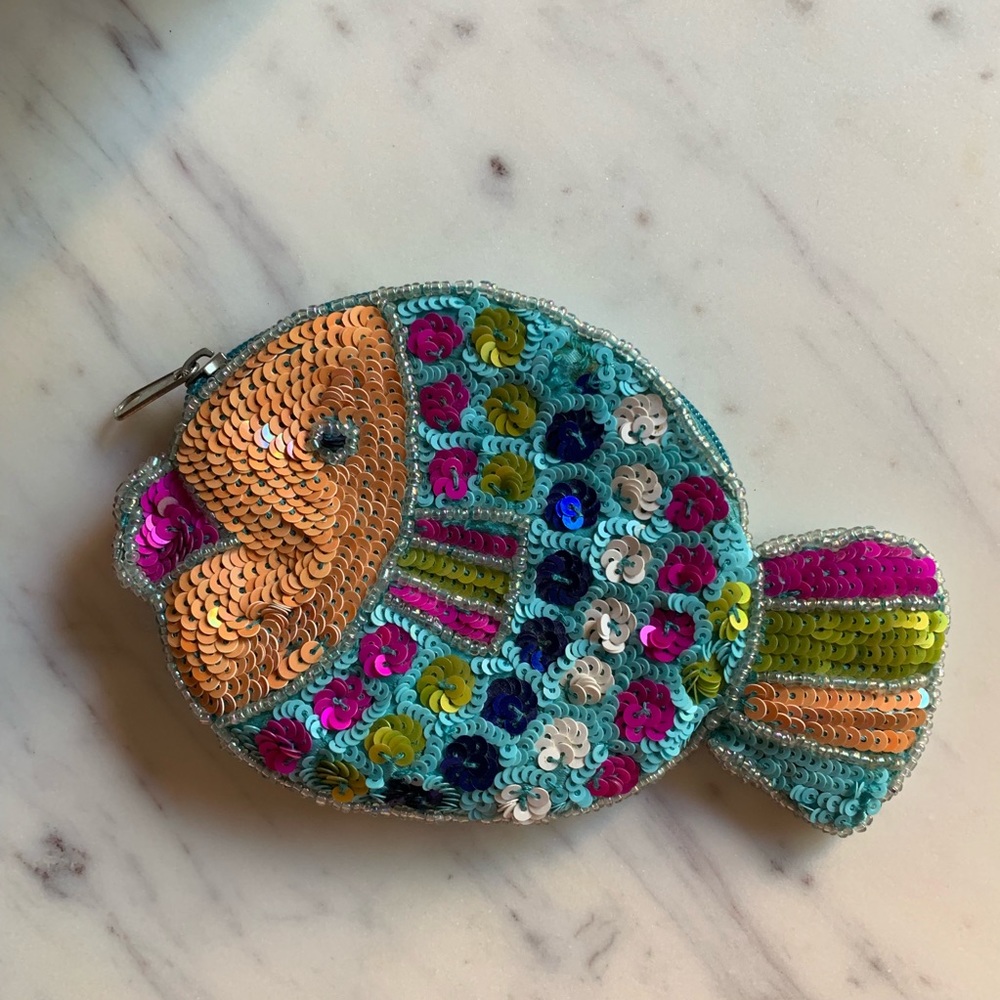Accessorize Sequin Coin Purse New Super Cute 🐠